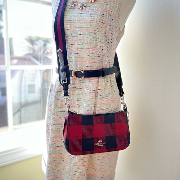 NWT Coach crossbody bag With Buffalo Plaid Print‎ - Picture 7 of 7